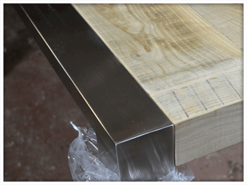 Table with crystal top