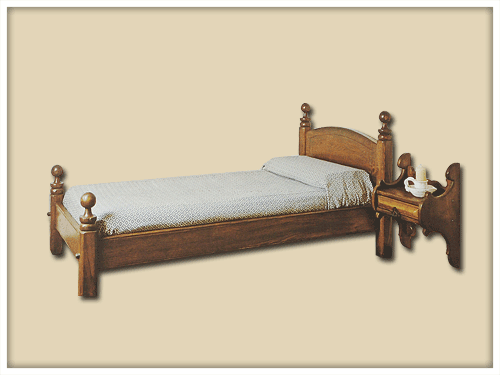 Single bed con pianale