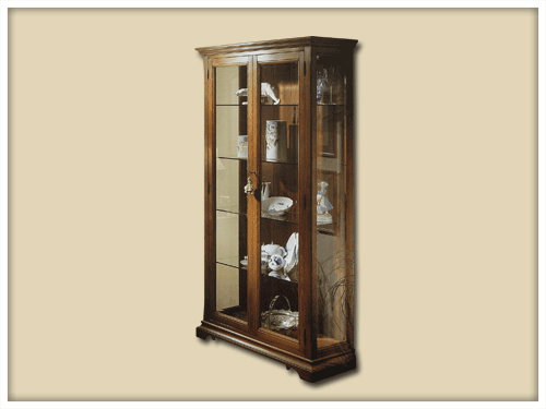 Glass display cabinet