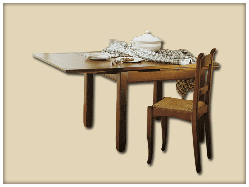 Square table extensible