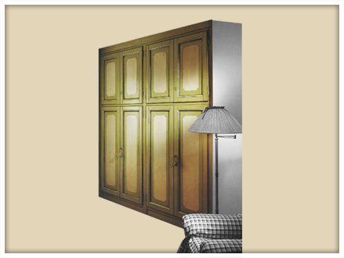 Eight-door wall-wardrobe