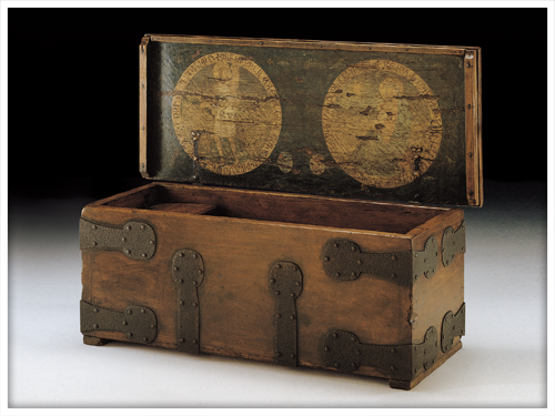 chest with painting